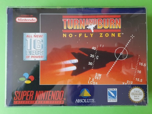 TURN AND BURN no-fly-zone / Jeu Super Nintendo UKV Complet + Crystal Box / Sony - Bild 3 von 23