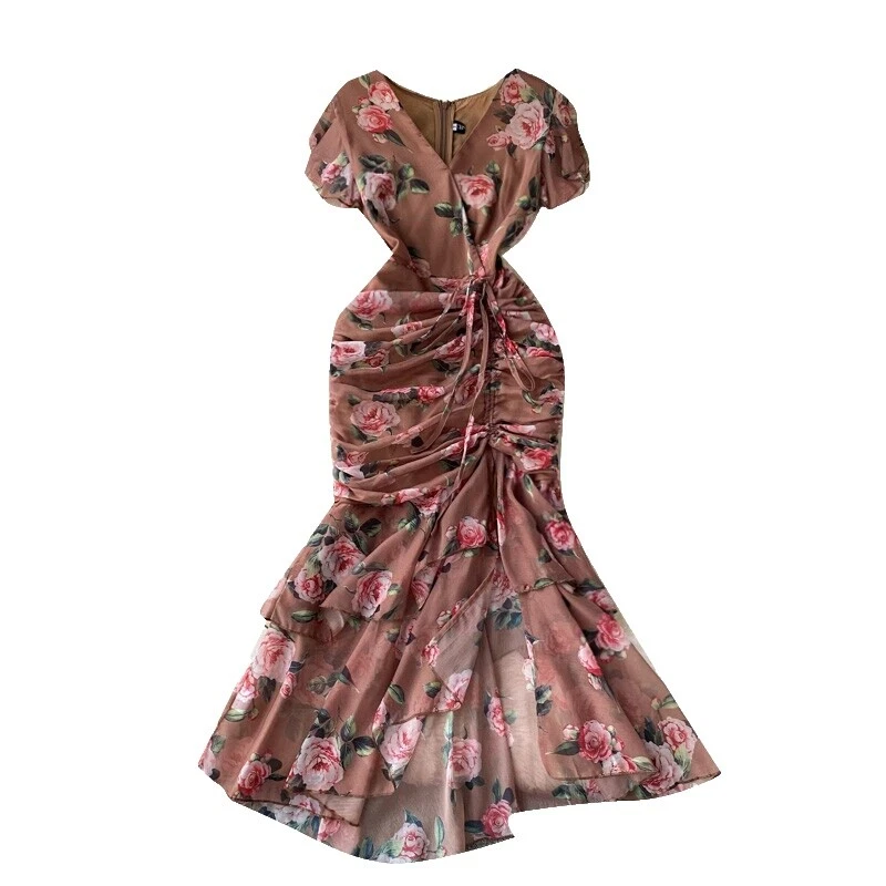 Petites Midi Floral Wrap Dresses