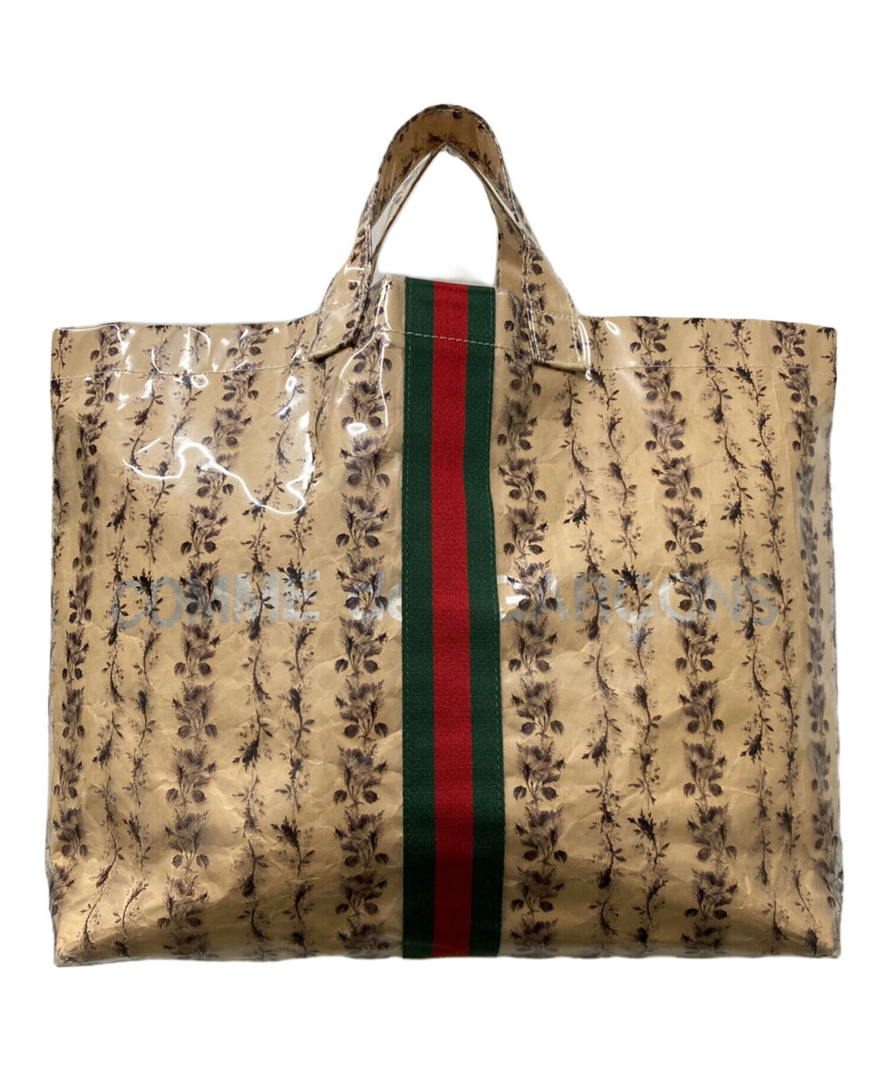 COMME des GARCONS × GUCCI PVC Tote Bag Beige OD-K201 from COMME des GARCONS × GUCCI PVC Tote Bag Beige OD-K201 from