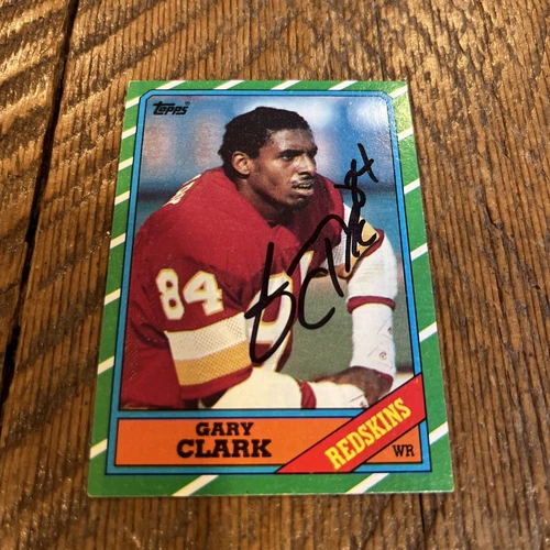 Washington Redskins Gary Clark Autographed 1986 Football Rookie Card!