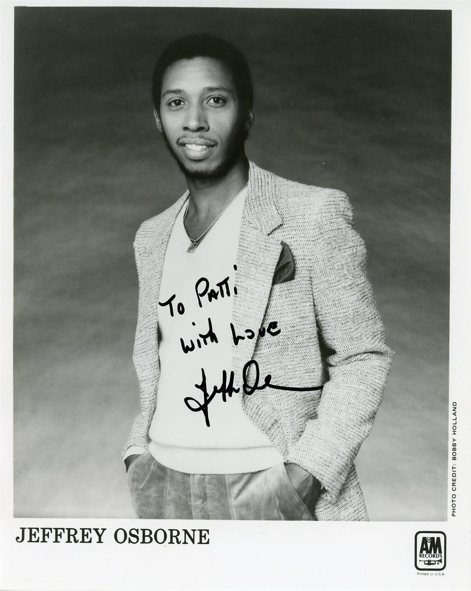 Jeffrey Osborne - Signed B&W Photograph | eBay