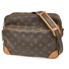 LOUIS VUITTON Nile Crossbody Shoulder Bag Monogram Leather Brown M45244 80FB889