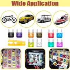 120pcs MINI Blade Fuse Assortment Auto Car Motorcycle SUV FUSES Kit APM ATM US