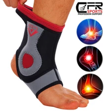 Compression Ankle Support Sleeve Brace Plantar Fasciitis Sport Sprain Foot Wrap