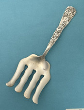 TIFFANY GRAPEVINE Sterling ASPARAGUS FORK Rare Form