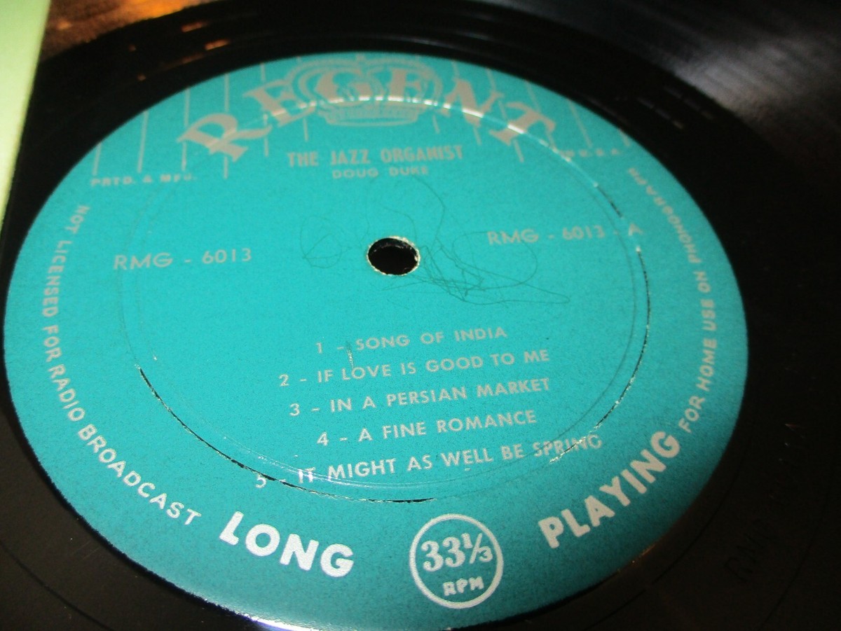 1956 DOUG DUKE The Jazz Organist Mono LP Regent MG 6013 Deep