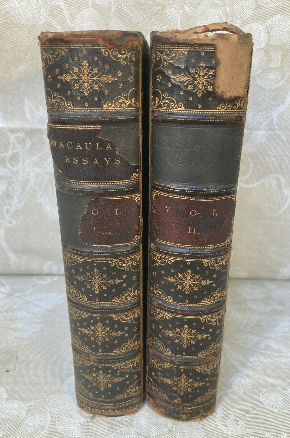 Critical and Historical Essays by Lord Macaulay 1890 2 Volumes