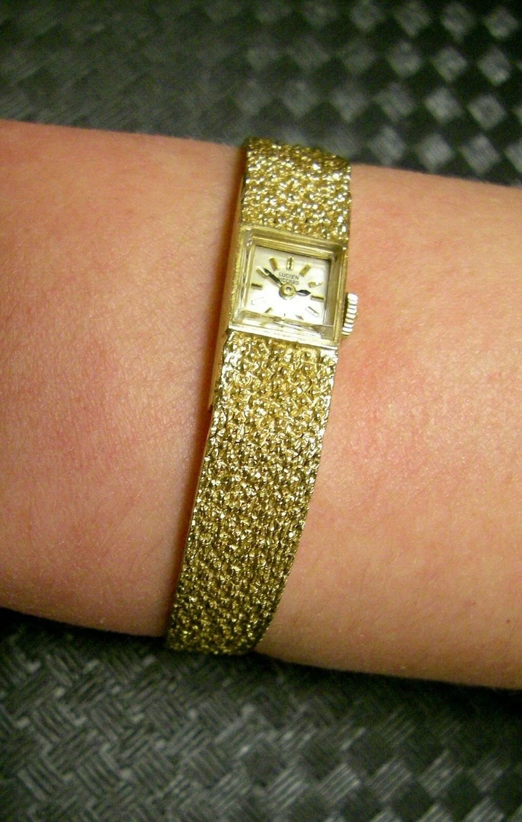 14K Yellow Gold Lucien Piccard Ladies Watch, 26.65 grams, Adjustable 6.5-  7.25