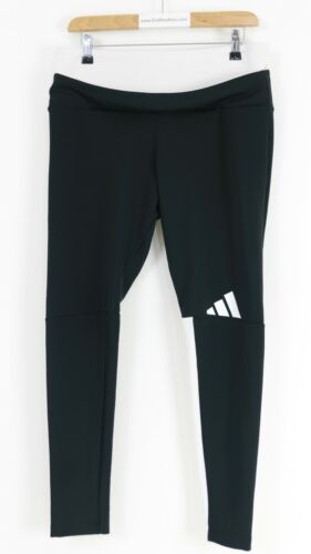 Adidas Originals Womens Black Stretchy Active Legging UK 16-18 - Picture 1 of 2