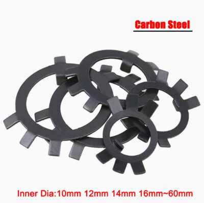 #ad Retaining Washers 10mm 12mm 14mm 16mm 60mm Inner Dia Locking Washer Carbon Steel $56.00