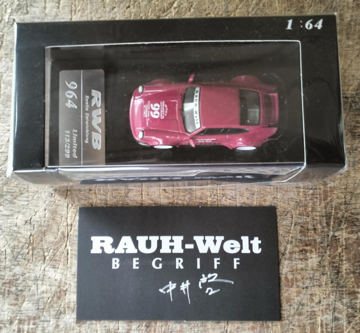 PORSCHE RWB 964 993 RAUH WELT BEGRIFF #99 1/64 LIMITED