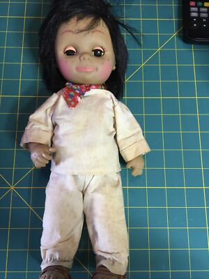Vintage Madame Magnon Mexican Peasant Boy Doll 12