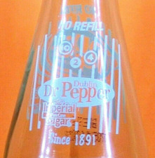 Dublin Texas DR PEPPER 8 oz BOTTLE "Since 1891" Imperial Pure Cane Sugar B