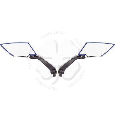 Vector Rear View Mirror Blue Universal 8mm 10mm Hand Side Glass Set Left Right