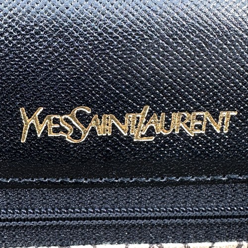 Borsa pochette Yves Saint Laurent pelle vintage nera autentica dal Giappone 0435 - Foto 10 di 17