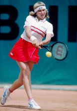 Andrea Jaeger of the USA in action during the French Open Tennis  - Old Photo