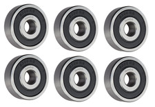 6 Each 6300-2RS, 6300LLU, 300PP Sealed Radial Ball Bearing 10X35X11 SpinCo
