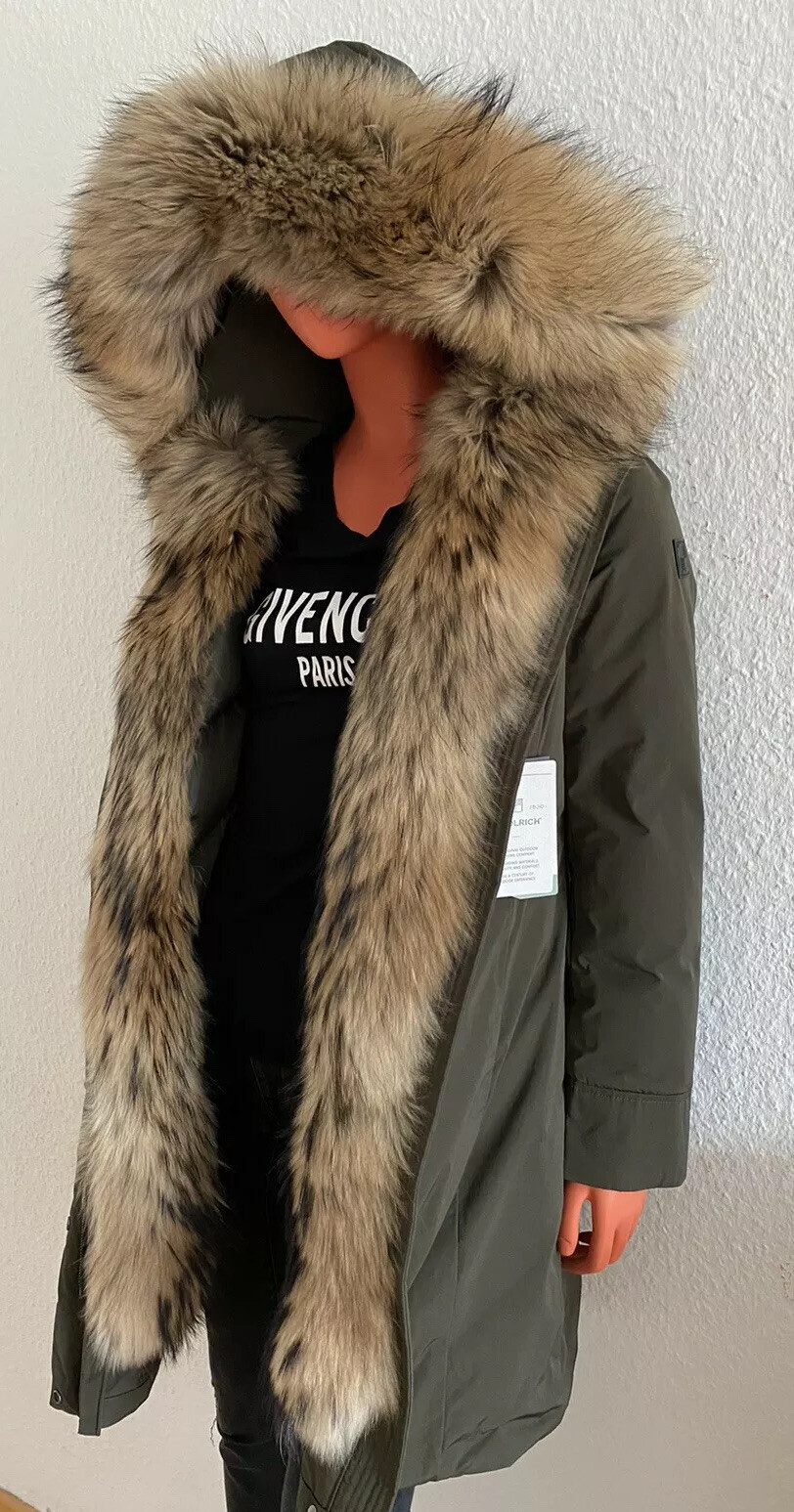 Woolrich W's Luxury Boulder Coat Parka Real Fur Khaki Size S LP: 1600 EU NEW image 8