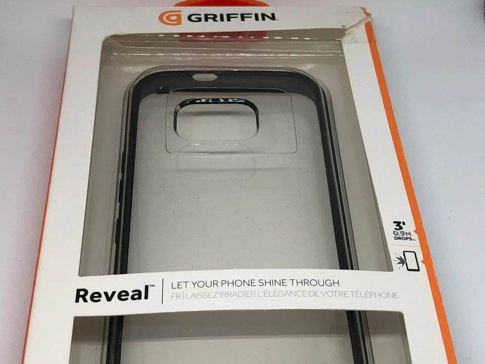 Griffin REVEAL CLEAR Protective Case with Black Trim for HTC One M9 - Image 2 of 4