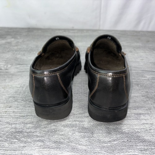 GARDENIA Shoes Mens Size 6.5 Penny Loafer Brown Leather Vibram Made In Italy - Picture 6 of 16
