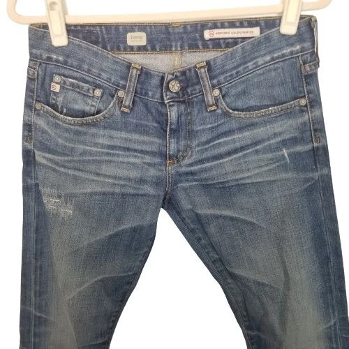 Jeans Adriano Goldschmied AG Feminino 27R Azul Lavagem Média Tomboy Boyfriend Fit - Imagem 2 de 4