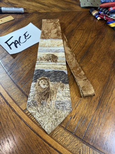 👔❤️ TRAJE DE VESTIR ANIMAL LEÓN CORBATA DE DISEÑADOR ENVÍO GRATUITO 👔❤️ - Imagen 2 de 4
