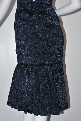 Robe De Cocktail Oscar De La Renta – Plissé Scintillant Lamé – Tailles 0, 2, 4 – Neuve Avec étiquettes