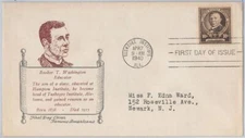 52506 - UNITED STATES - CACHET FDC COVER: Scott # 873 B.T WASHINGTON Litterature