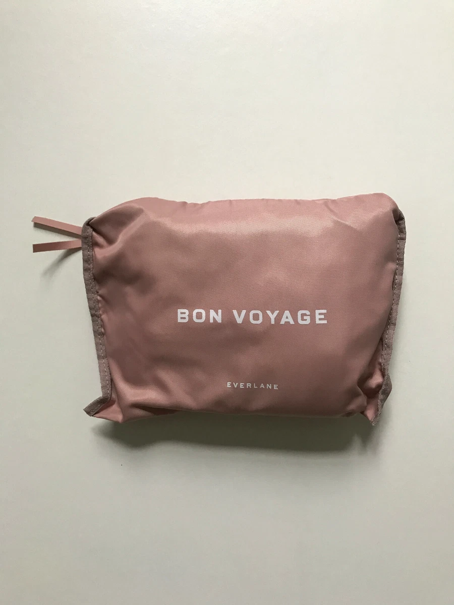 Everlane Pink Packable Foldable Pouch Compact Travel Work Waterproof Backpack OS