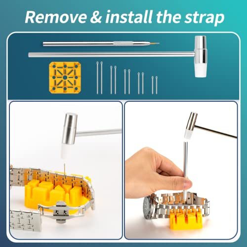Kit D'Outils Pour Remplacement De Piles De Montre - 6 Ouvre-Boîtiers De Différentes Tailles, En Carbure Et Plastique