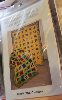 Alphabet Scramble & Word Search Quilt Pattern by Dear Debbie Designs 48 x 66''