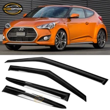 Fits 11-18 Hyundai Veloster Window Visors Rain Sun Guard Vent 4Pc Set