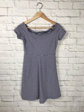 OLD NAVY Womens Navy & White Striped Off The Shoulder Dress Size XS