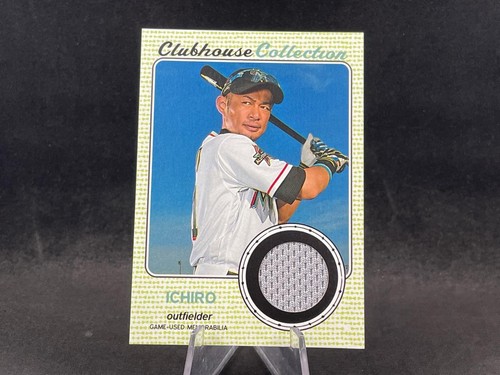 2017 TOPPS HERITAGE ICHIRO CCR-I CLUBHOUSE COLLECTION JERSEY RELIC MARLINS