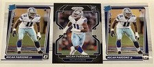 2021 Chronicles Micah Parsons Prizm Black Rookie + 2 Optic Rated Rookie Cowboys