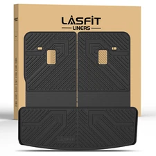 LASFIT Cargo Mat for GMC Acadia 2017-2023 Trunk Liner Cargo Liner with Seatback