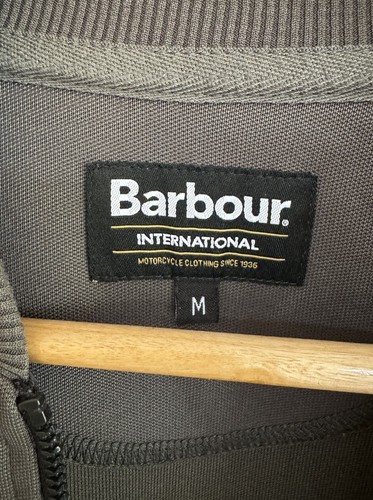 Chaqueta Jumper Barbour International con Cremallera Top con Cremallera Gris/Negra Mediana - Imagen 8 de 14