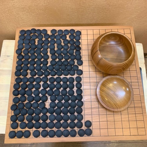 Japanese Go-Board Goban IGO Game With Legs Old Vintage Japan 42cm×45cm Used - Picture 8 of 10