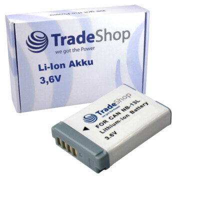 Akku Batterie 1250mAh für Canon PowerShot SX730HS, SX740HS, NB-13L