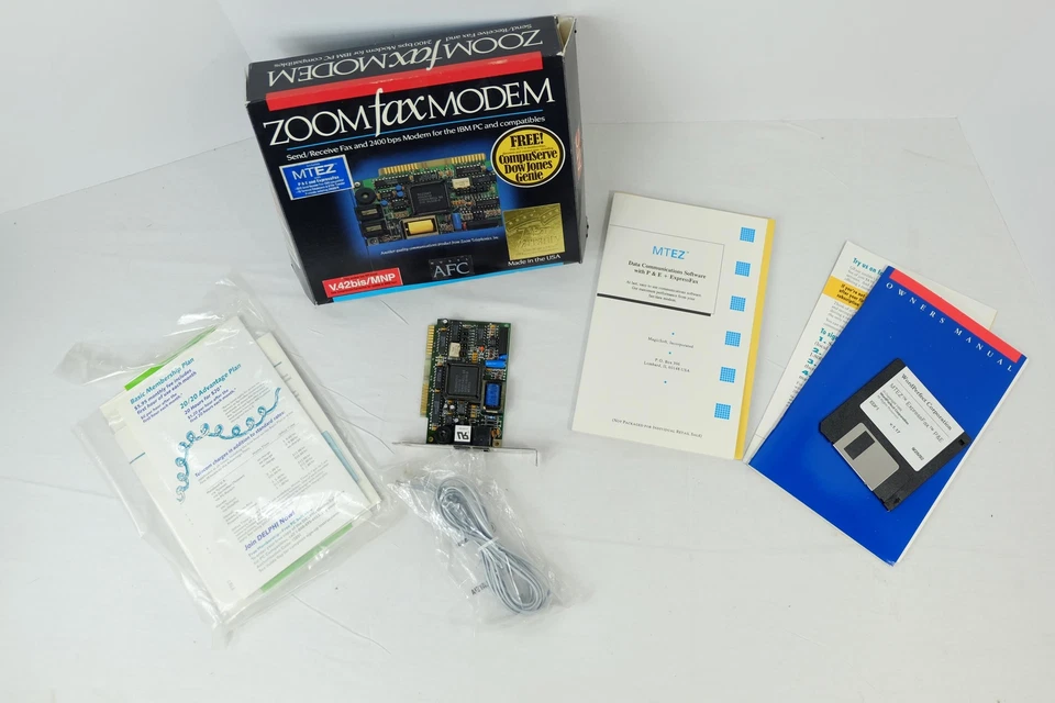 AFC Zoom FaxModem V.42bis w/ Box - Vintage - Image 2 of 4