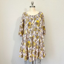 ANTHROPOLOGIE DAILY PRACTICE Mollie Dress Womens Sz XS Multi Floral Tunic Boho