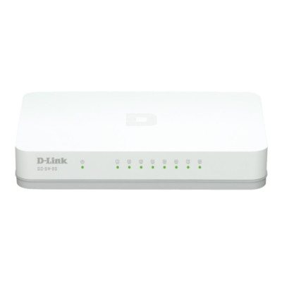 D-Link GO-SW-8G 8-Port Gigabit Switch, 8x 10/100/1000Mbit/s TP (RJ-45) Port