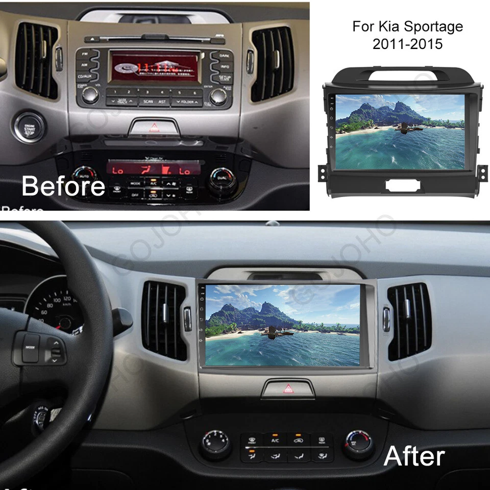64GB Android 13 Carplay Car Stereo Radio BT GPS FM For Kia Sportage 2011-2015 - Image 4 of 4