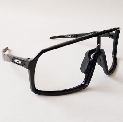 Oakley Sutro Polished Black Silver Icons Replacement Frame