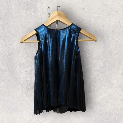 Little remix electric blue Ruffle Vest Size 8 BNWT
