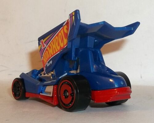 LOOSE 2022 HOT WHEELS 1:64 HW RACE TEAM BLUE DIRTY OUTLAW SPRINT CAR - Picture 2 of 9