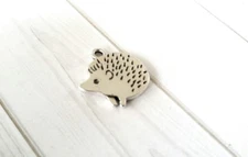 Hedgehog Charm Hedgehog Pendant Antiqued Silver Hedge Hog Charm Woodland Animal