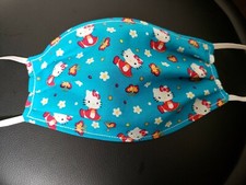 Unisex Cotton Face Mask Red White Blue Hello Kitty Cat Love Faith Hope Washable