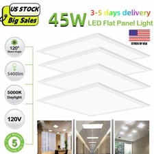 2x2 LED Flat Panel Light,45W 5000K Recessed Edge-Lit Drop Ceiling Troffer Lights
