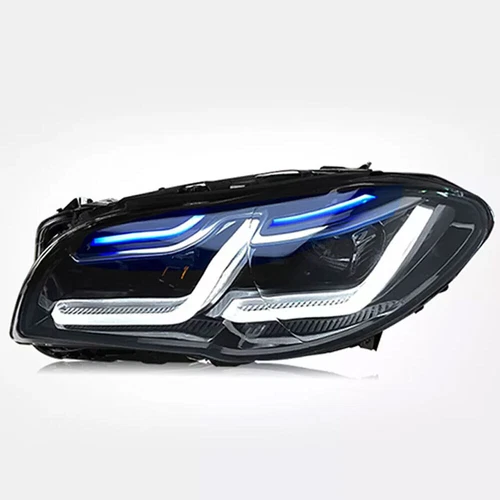 Pair Xenon/Halogen LED Headlight Assy Upgrade For 2010-2017 BMW 5 Series F10 F11 - Picture 5 of 10